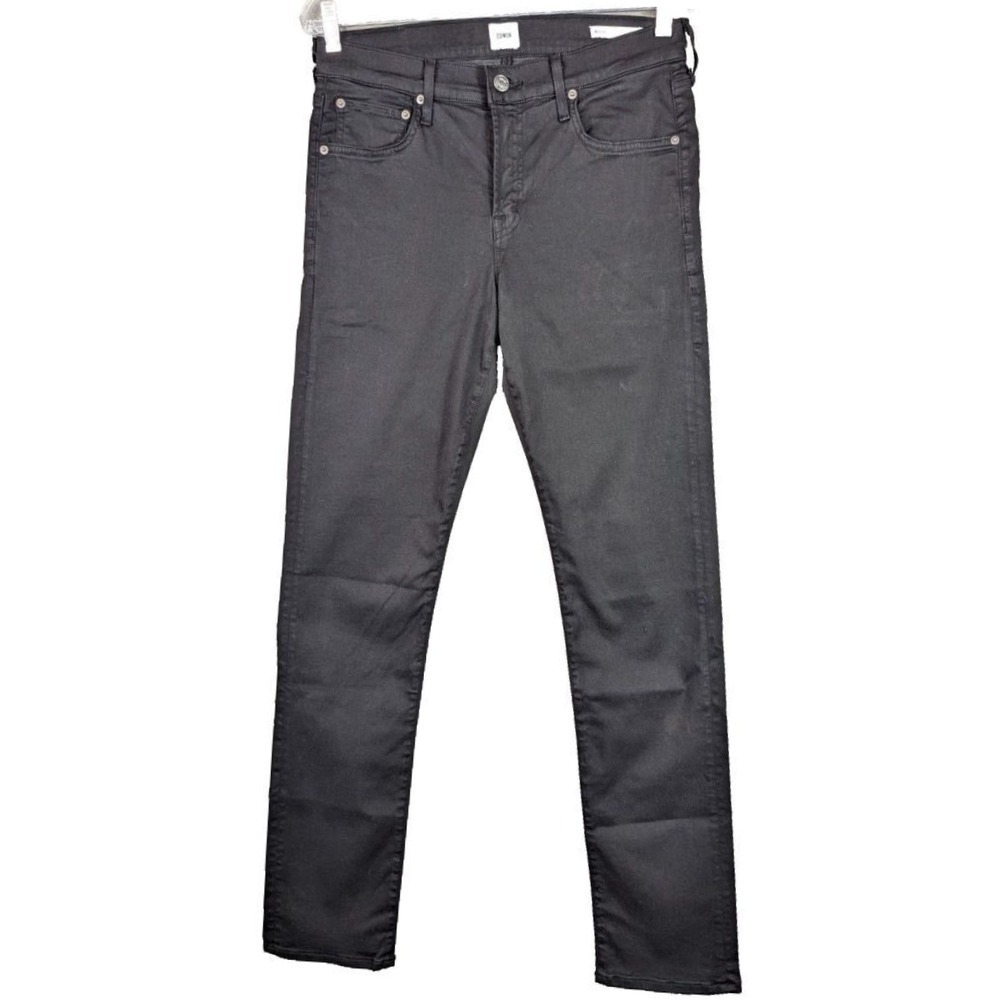 Edwin Maddox Slim Straight Leg Endurance Jeans Men's Black Cotton Size‎ 30 NWT